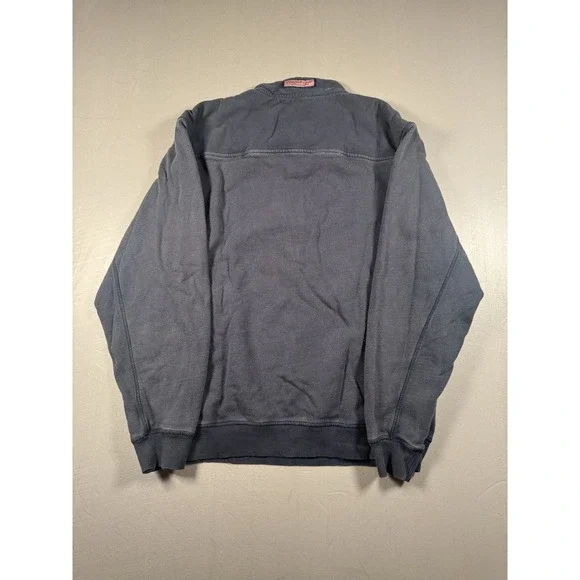 Vineyard Vines Pullover Mens Small Blue Quarter Zip Miami Embroidered Sweatshirt - Picture 7 of 8